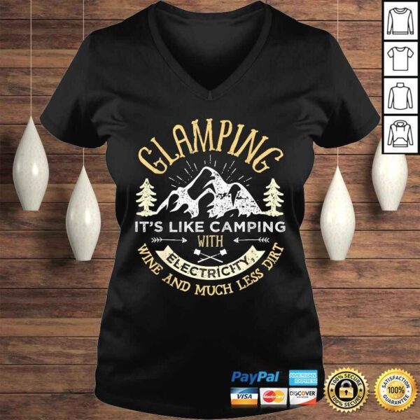 Glamping Definition Shirt Glamper Women Wine Funny Camping - Image 2