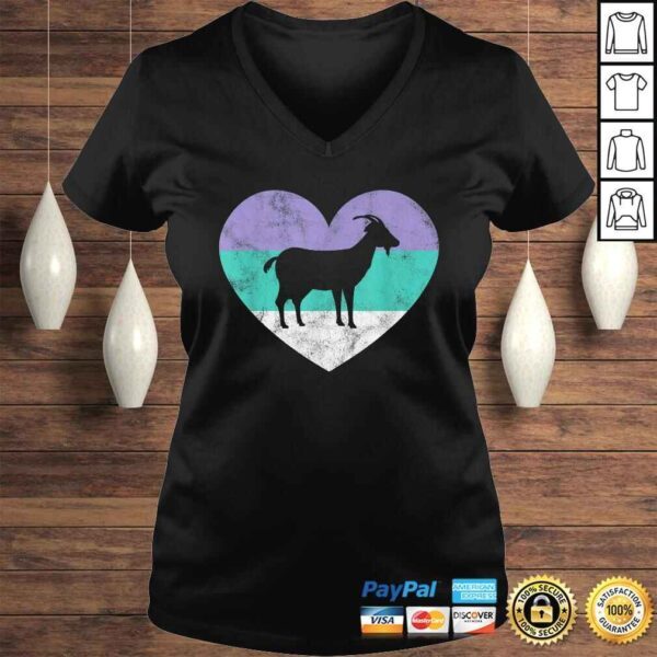 Goat Gift For Women & Girls Retro Cute Tee Shirt - Image 2