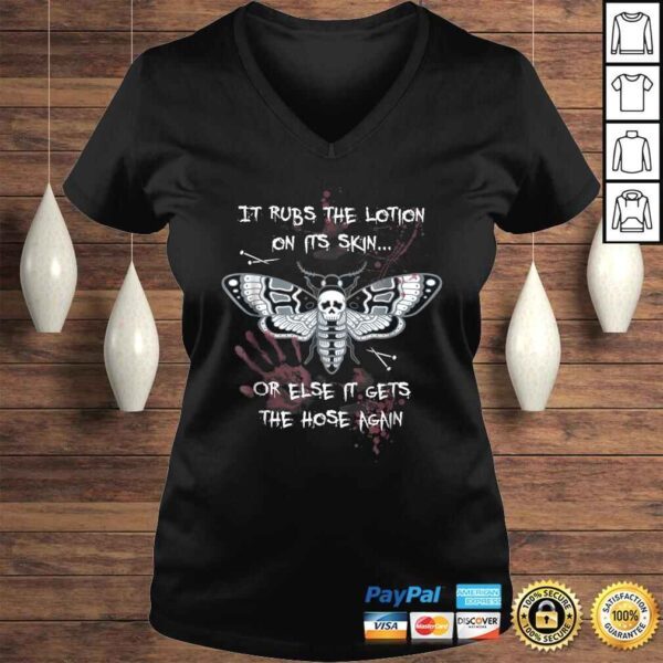 Gothic Horror Deaths Head Moth Slogan TShirt - Image 2