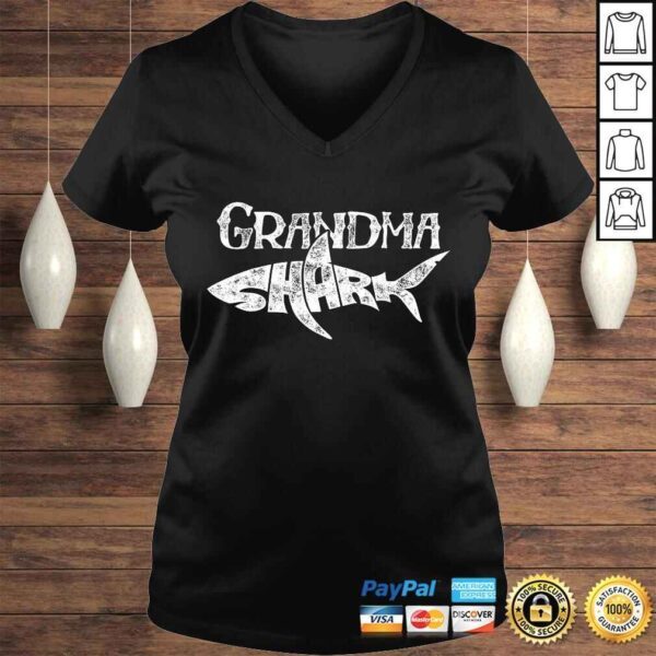 Grandma Shark Shirt Family Matching Women Jawsome Tee Gift - Image 2