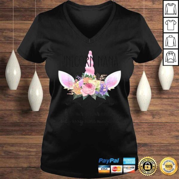 Grandmothers Birthday Gift Shirt for Grandma Unicorn Nana - Image 2