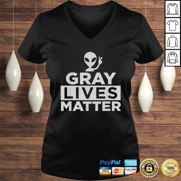 Gray Lives Matter Funny Alien Shirt - Image 2