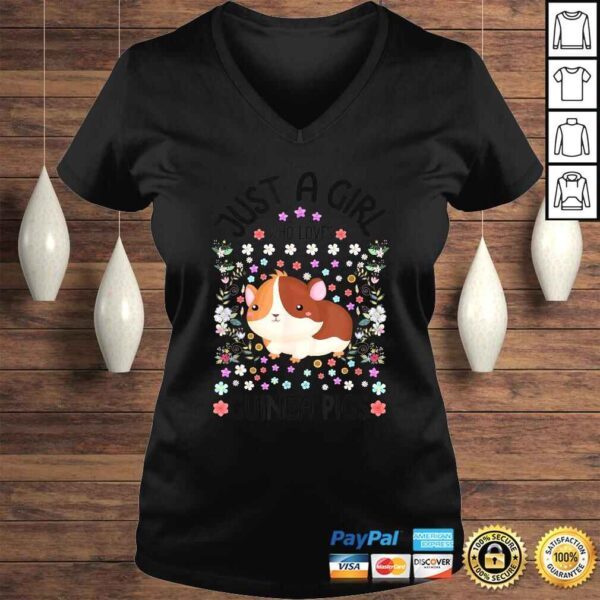 Guinea Pig Lover Just A Girl Who Loves Guinea Pigs Cute TShirt - Image 2