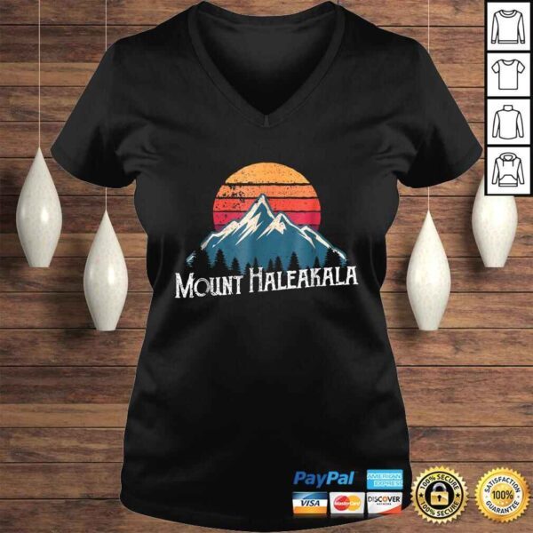 Hawaiian Mount Haleakala Volcano Mountain Retro TShirt - Image 2