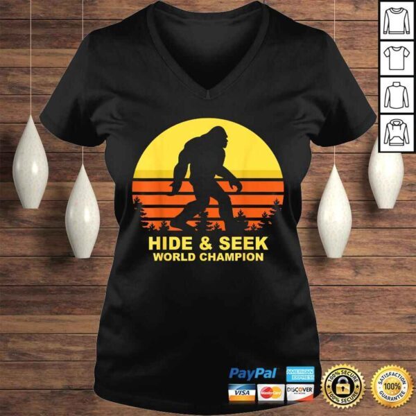 Hide And Seek World Champion Shirt Bigfoot Is Real Gift TShirt - Image 2