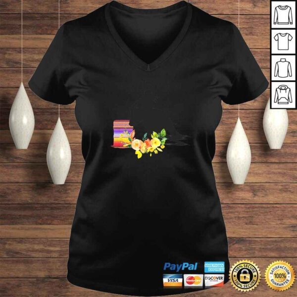 Horse Barrel Racing Design For Women  Cowgirl Flowers TShirt - Image 2