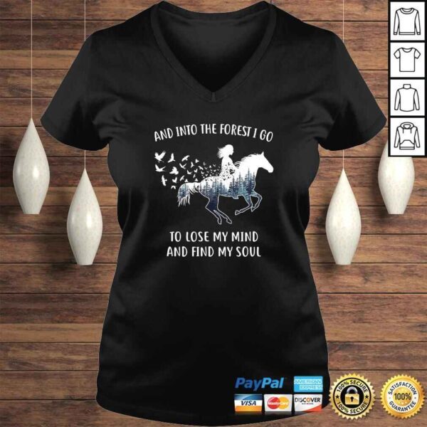 Horse Shirts For Women Into The Forest I Go Horse Riding T-shirt - Image 2