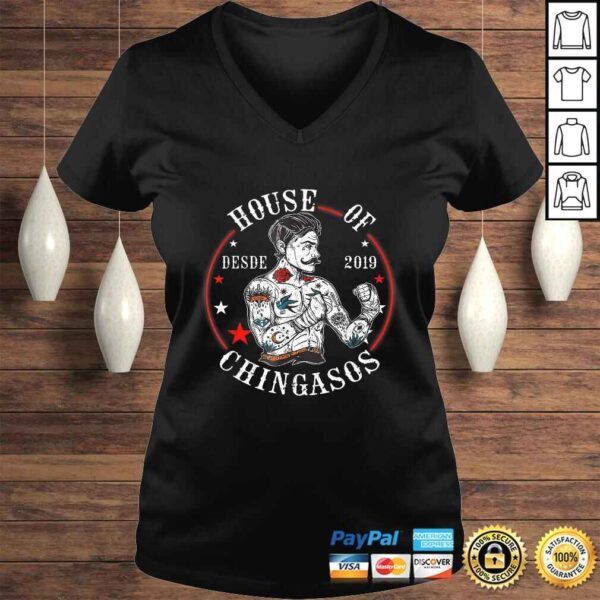 House Of Desde Chingasos 2019 Funny Boxing Tattoo Shirt - Image 2