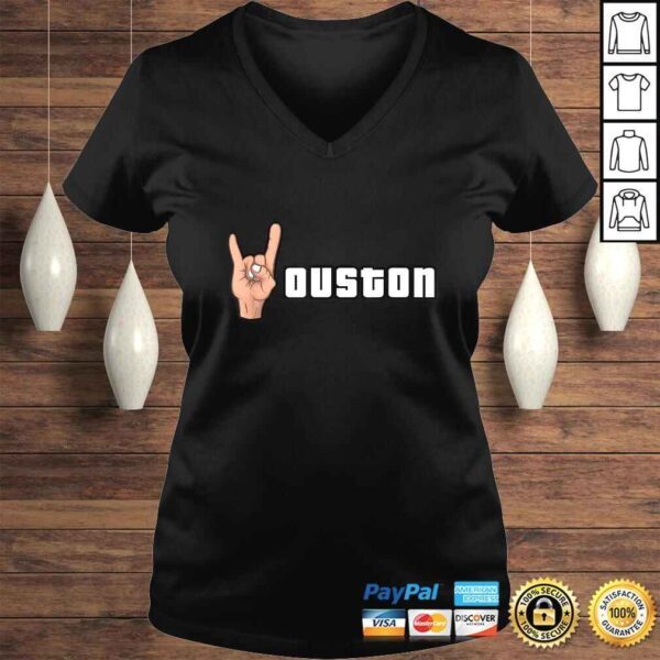 Houston Ouston Hand Gesture Shirt For Houston Lovers Texas - Image 2