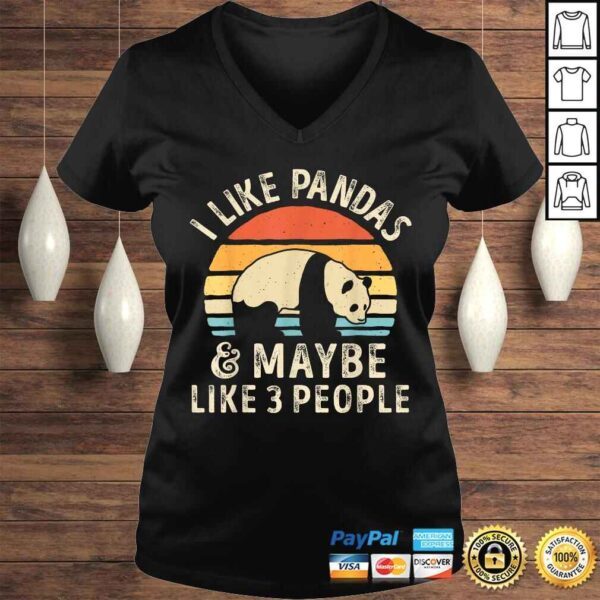 I Like Pandas And Maybe Like 3 People Panda Bear Lover Gift Top - Image 2