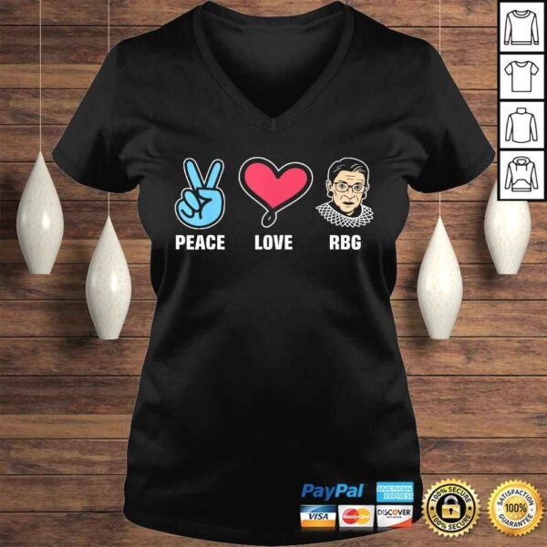 I Love Ruth Bader Ginsburg RBG Gift Design Idea RBG! V-Neck T-Shirt - Image 2