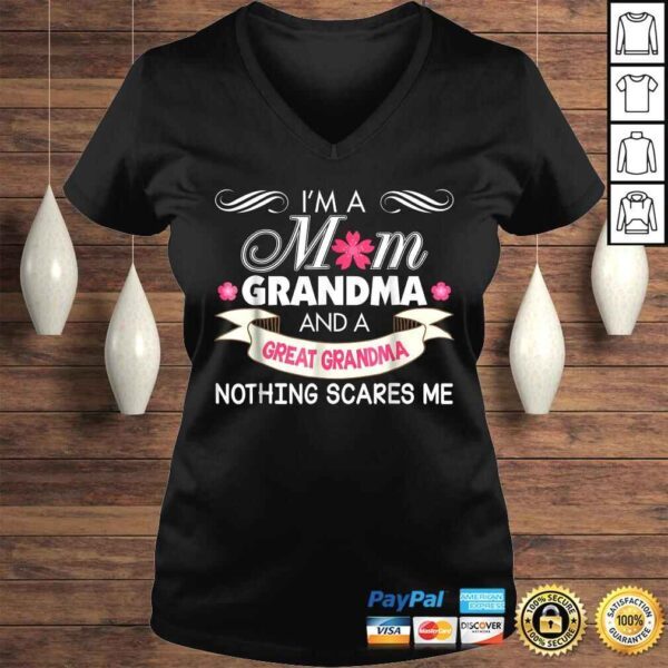 I'm A Mom Grandma Great Nothing Scares Me Shirt Mother Day - Image 2