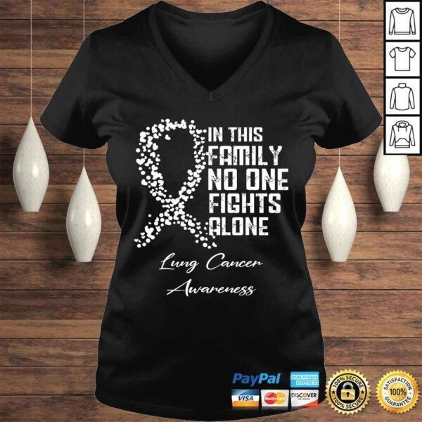 In This Family No One Fights Alone Shirt Lung Cancer - Image 2