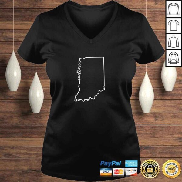 Indiana Silhouette Shirt with Hand lettered Outline - Image 2