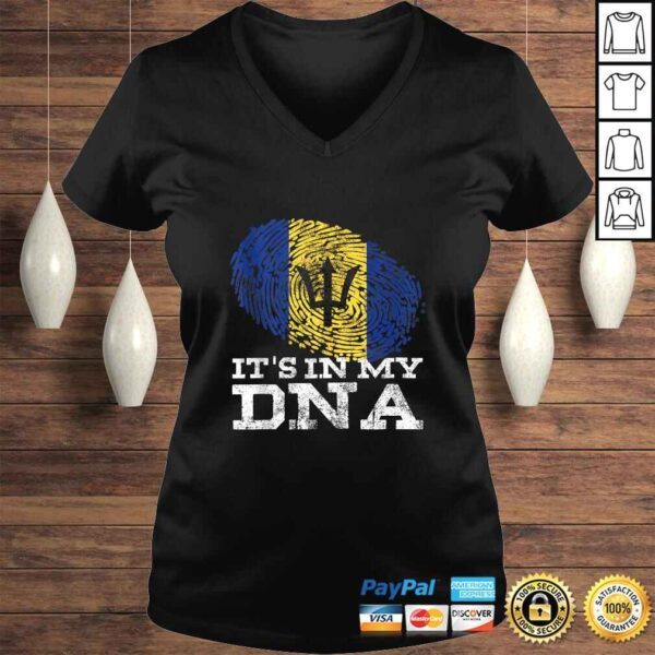 It's In My DNA Barbados Cool Barbadian Gifts Afro Bajan Flag Shirt - Image 2