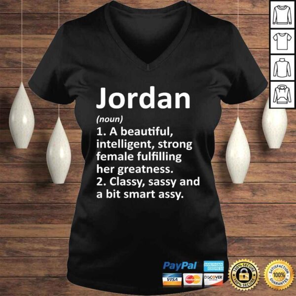 JORDAN Definition Personalized Name Funny Christmas Tee Shirt - Image 2