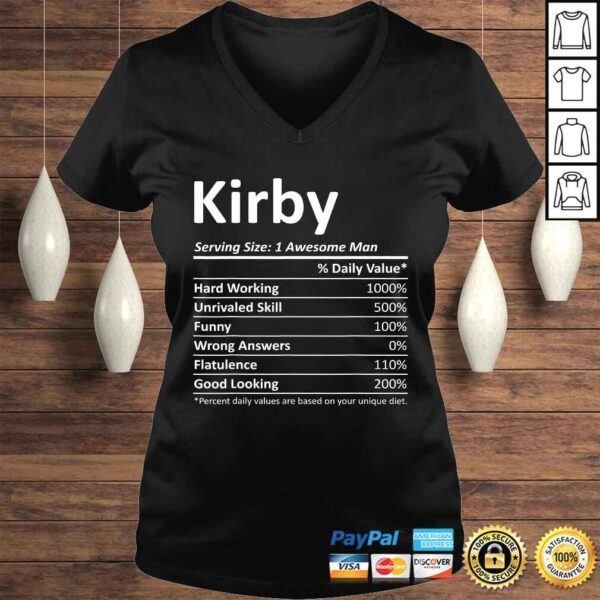 KIRBY Nutrition Funny Birthday Personalized Name Gift Idea Gift TShirt - Image 2