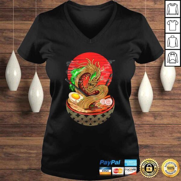 Kawaii Ramen Shirt Funny Japanese Asian Noodles Dragon TShirt - Image 2