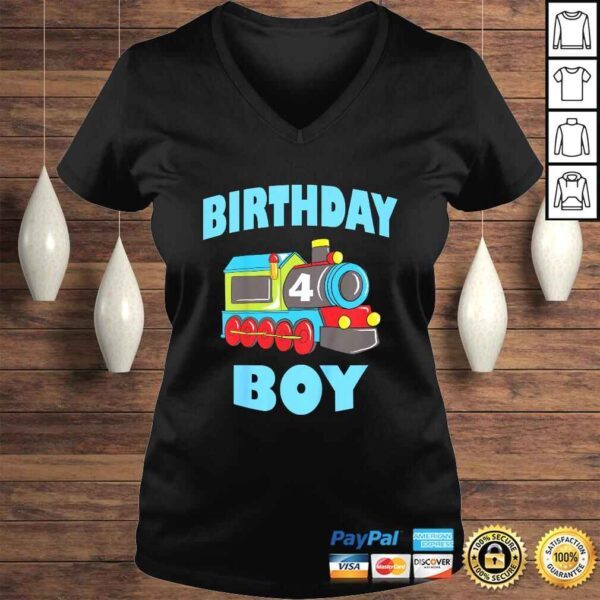 Kids Boys 4th Birthday Shirt, Birthday Boy, Kids 4 Years Old - Image 2