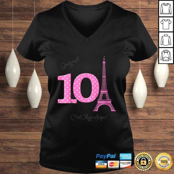 Kids Paris Theme 10th Birthday Gift Top - Image 2