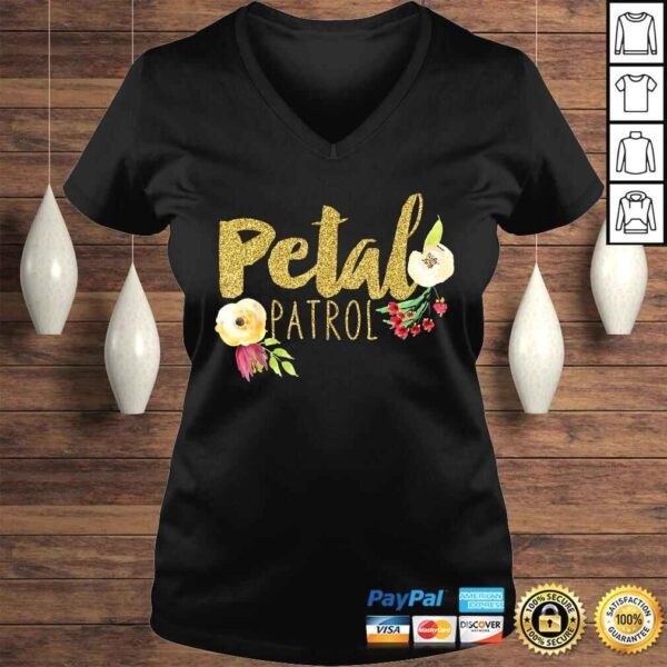 Kids Petal Patrol Shirt Flower Girl Wedding TShirt - Image 2