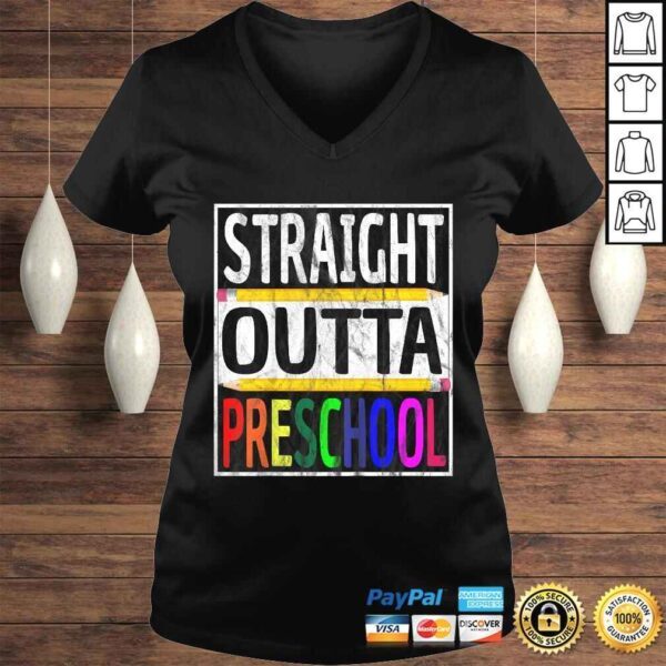 Kids Straight Outta Preschool Shirt Graduation Gift - Image 2