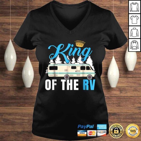 King of the RV Camper RV Owner Funny Gift Shirt For Dad - Image 2