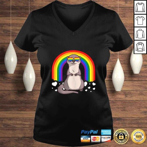 LGBT Otter Gay Pride Rainbow LGBTQ Cute Gift Gift TShirt - Image 2