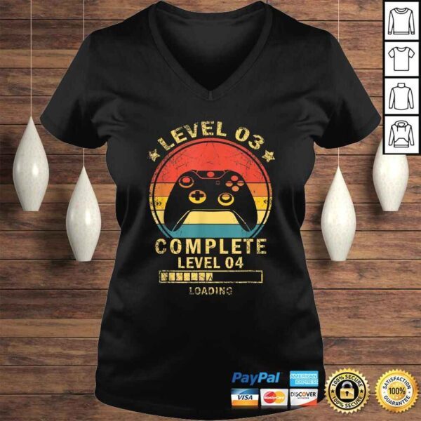 Level 3 complete level 4 loading gamers 3rd Birthday Shirt - Image 2