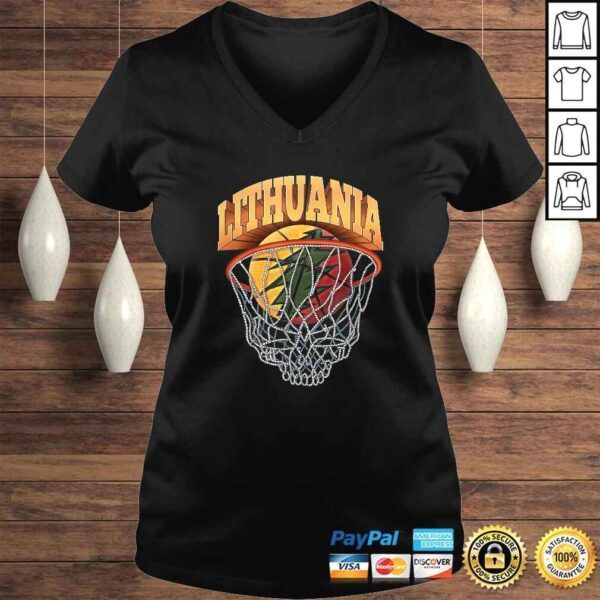 Lithuania Basketball Skeleton NeGift Top - Image 2