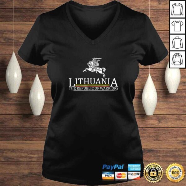 Lithuanian Flag Coat of Arms KnighT-shirt - Image 2