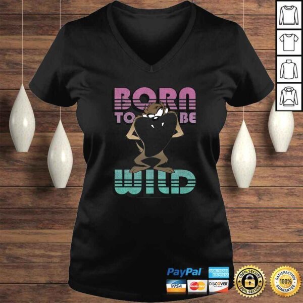 Looney Tunes Taz Born To Be Wild Portrait TShirt - Image 2