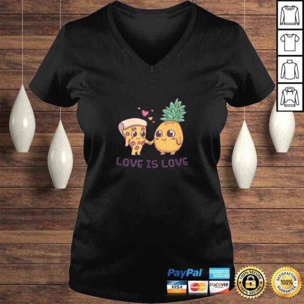 Love Cute Pride Pineapple Pizza Shirt - Image 2