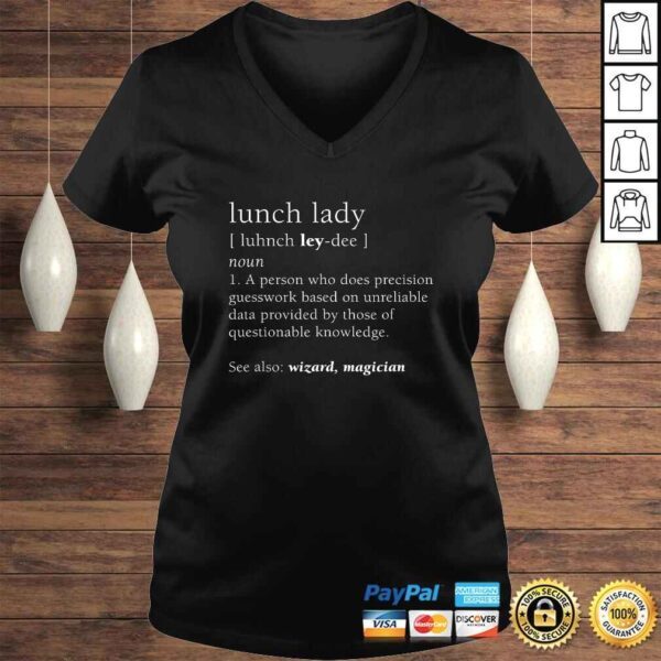 Lunch Lady Definition Funny Cute Back to School Tee T-Shirt - Image 2