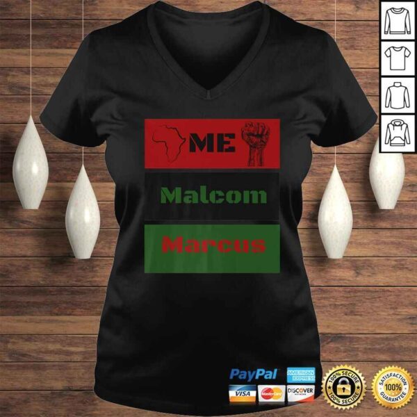 Marcus Malcolm for Red Black and Green African Fist Shirt - Image 2