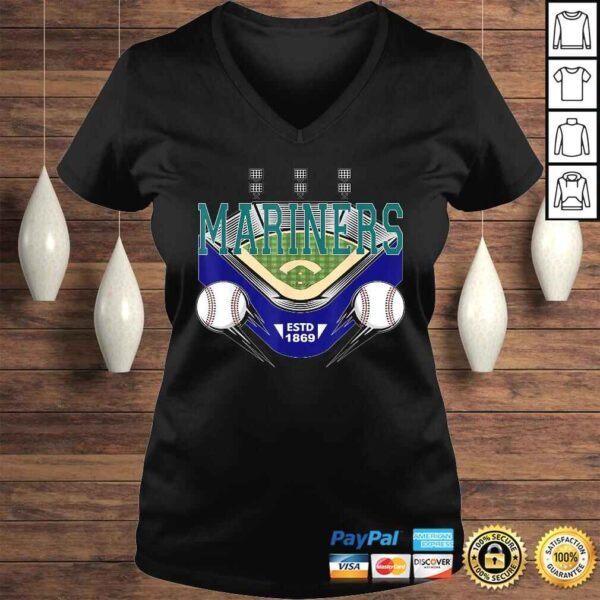 Mariners Baseball Gift TShirt - Image 2