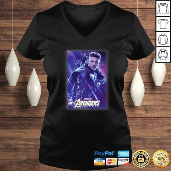 Marvel Avengers Endgame Hawkeye Galactic Poster Shirt - Image 2