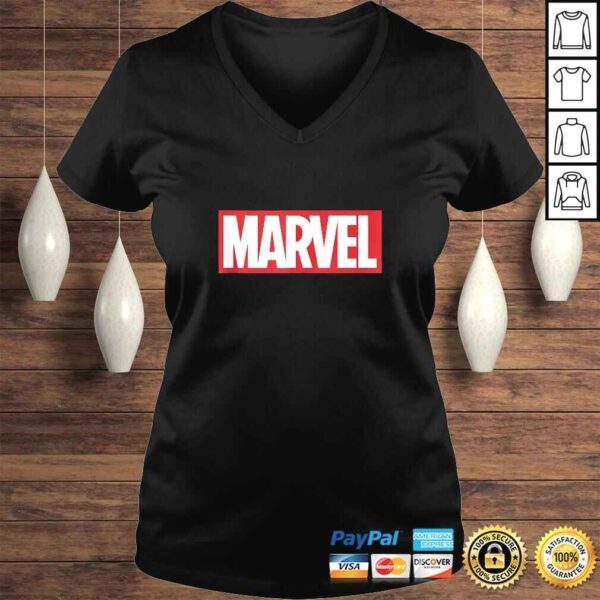 Marvel Classic Red Brick Logo Gift TShirt - Image 2