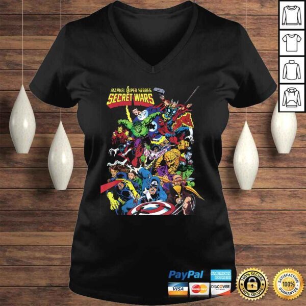 Marvel D23 Exclusive Secret Wars Franchise Hero Collage Tee Shirt - Image 2