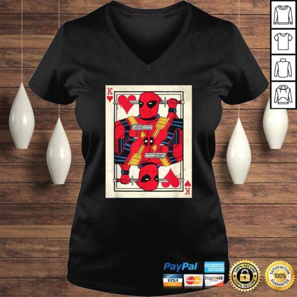 Marvel Deadpool King of Hearts Card Graphic Gift Top - Image 2