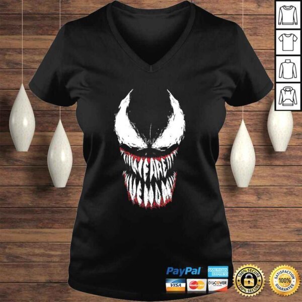 Marvel Venom We Are Venom Face Grin Shirt - Image 2