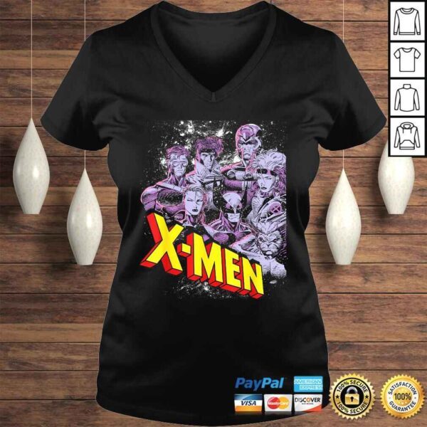 Marvel X-Men Vintage Team Retro Graphic Tee T-Shirt - Image 2