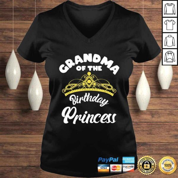 Matching Princess Birthday Grandma of Birthday Princess TShirt - Image 2