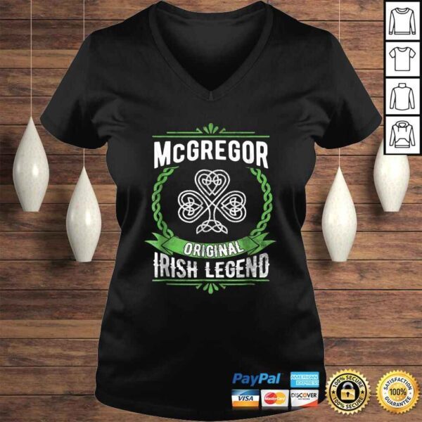 McGregor Name Shirt St Patricks Day Irish Legend Shamrock - Image 2