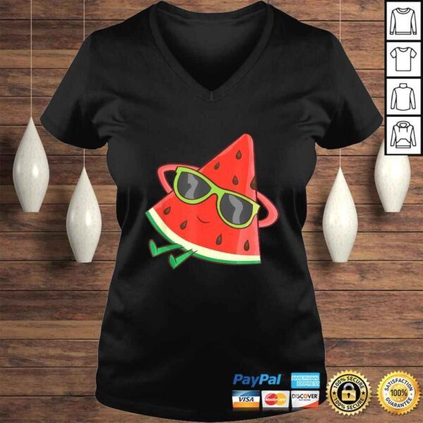 Melon Summer Fruit Sunglasses On Watermelon TShirt - Image 2