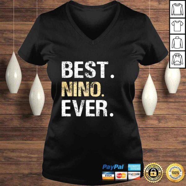 Mens Best Nino Ever graphic Gift for Spanish Mexican Godfather Shirt - Image 2