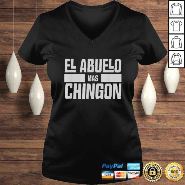 Mens El Abuelo Mas Chingon Spanish Grandpa Shirt - Image 2