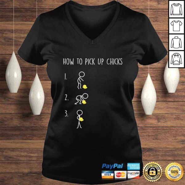 Mens Funny Shirts for Men How to Pick Up Chicks TShirt - Image 2