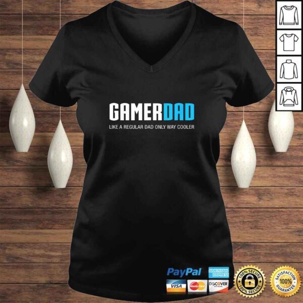 Mens Gamer Dad Shirt, Funny Cute Father's Day Gift - Image 2