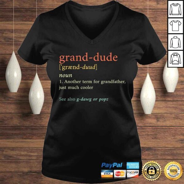 Mens Grand-Dude Definition Grand Dude Gifts Fathers Day Shirt - Image 2